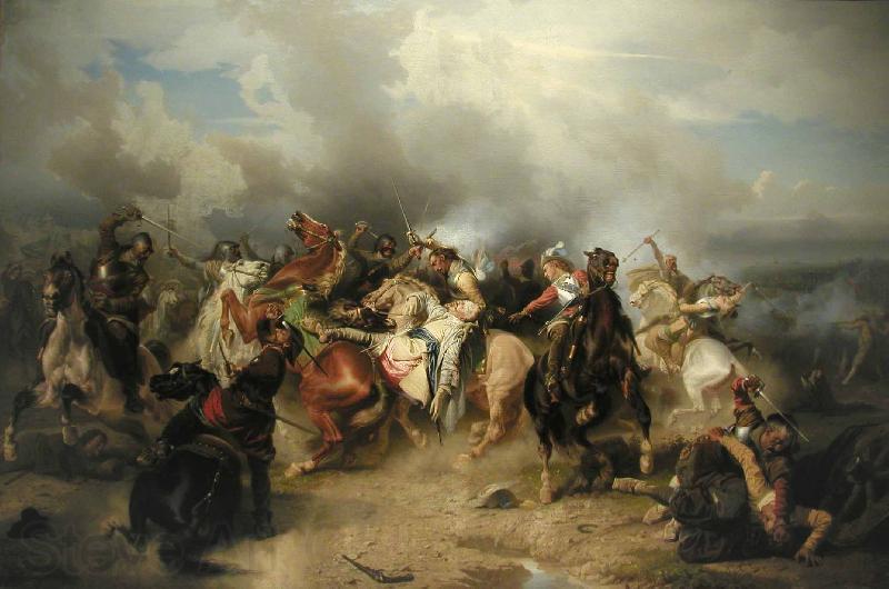 Carl Wimar Battle of Lutzen Germany oil painting art